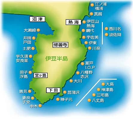 伊豆半島map